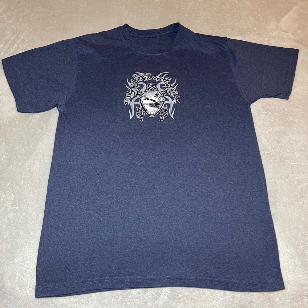 Hawaii T-Shirt Mens Medium Navy Blue Tribal Turtle Graphic Island Tropical Tee